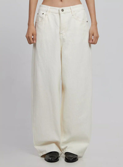 wide-leg-cotton-pants-id504 / Light beige