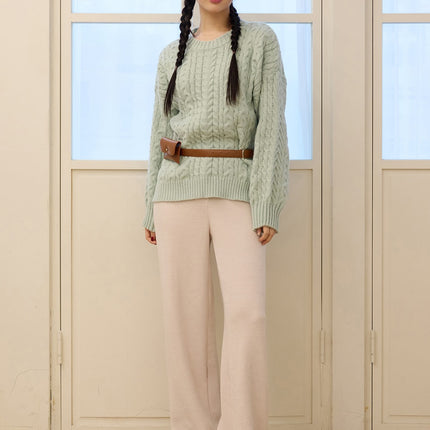 soft-knit-sweatpants-od327 / Light beige