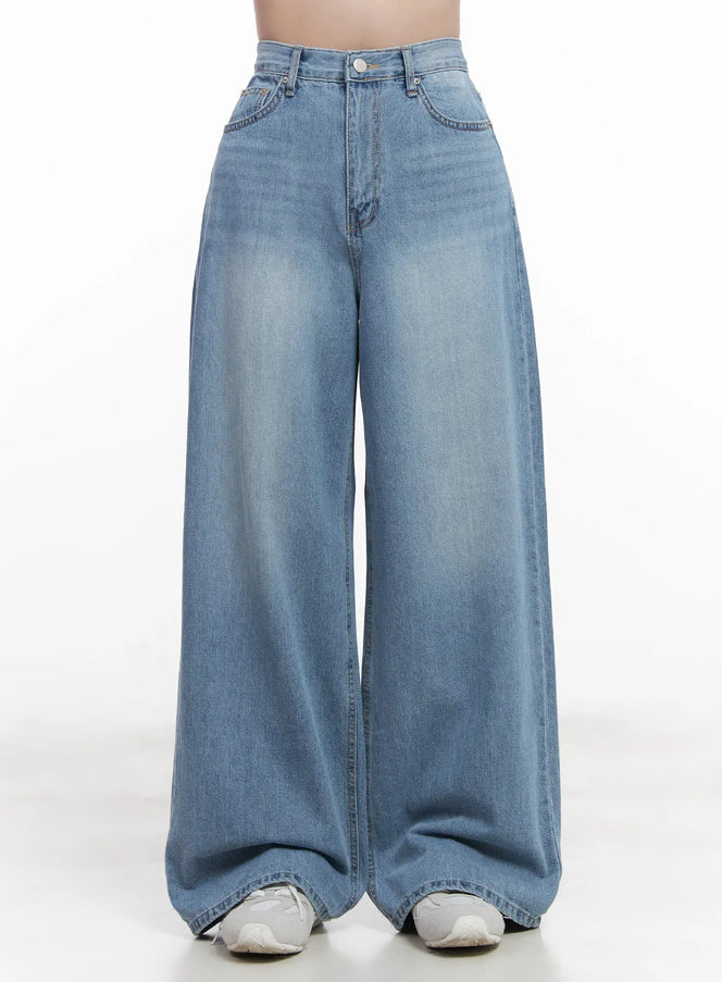 seohyun-washed-wide-leg-jeans-cu525 / Light blue