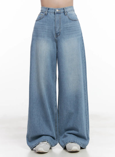 seohyun-washed-wide-leg-jeans-cu525 / Light blue
