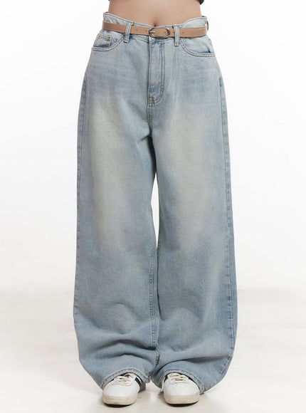 teresa-washed-wide-leg-jeans-ca510 / Light blue