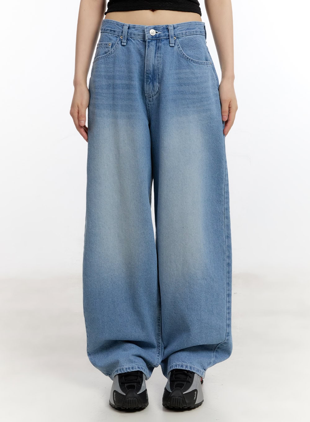 zinnia-wide-leg-jeans-ca508 / Light blue