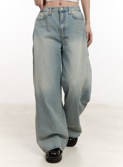 Cielle Pintuck Wide-Leg Jeans CM510