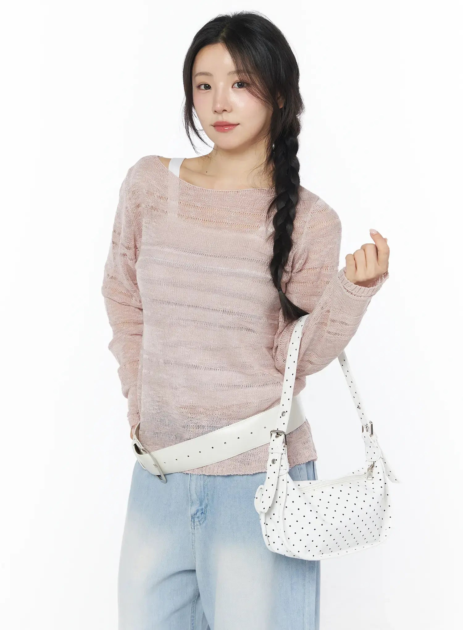 トップス YK Sheer Stripe Knit Top CY522 - Casual style | LEWKIN – LEWKIN - CANADA