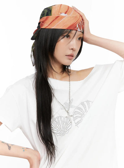 sunset-graphic-bandana-cl525 / Orange