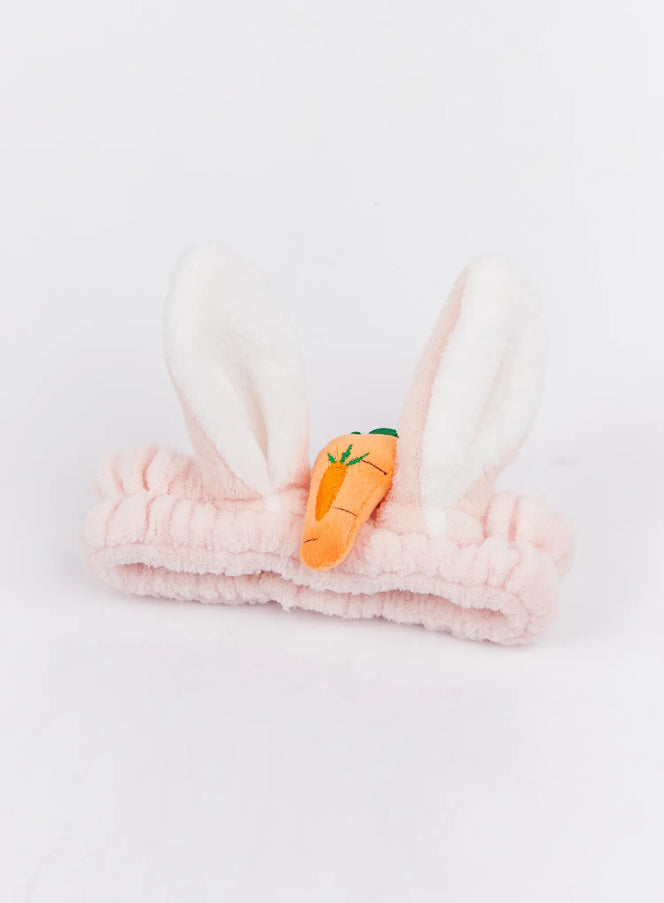 fluffy-bunny-ear-headband-im527 / Pink