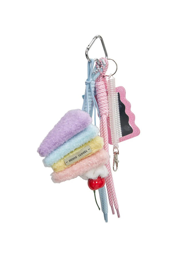 rainbow-charm-keychain-cl528 / Pink