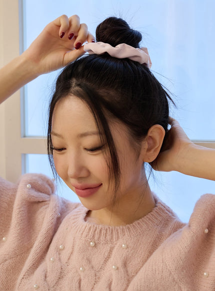 solid-princess-scrunchie-od326 / Pink