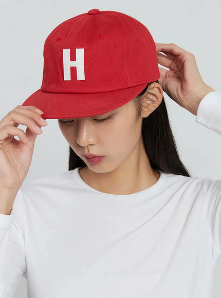 street-style-lettered-cap-in507 / Red