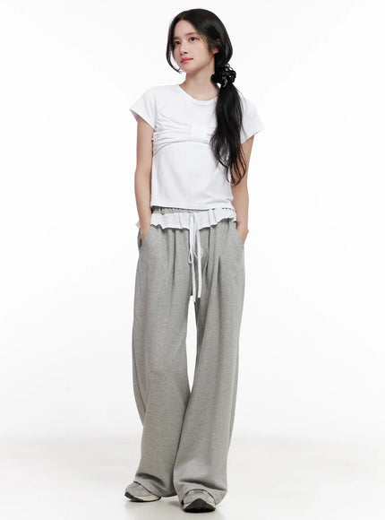 scrunched-ribbon-top-cl516 / White