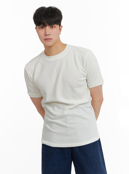 mens-solid-basic-t-shirt-ia402 / White