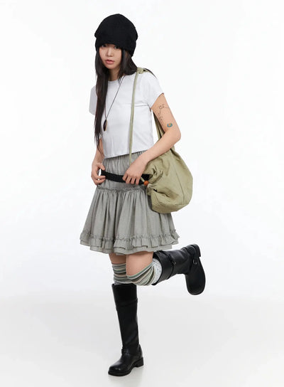 basic-crop-tee-ia523 / White