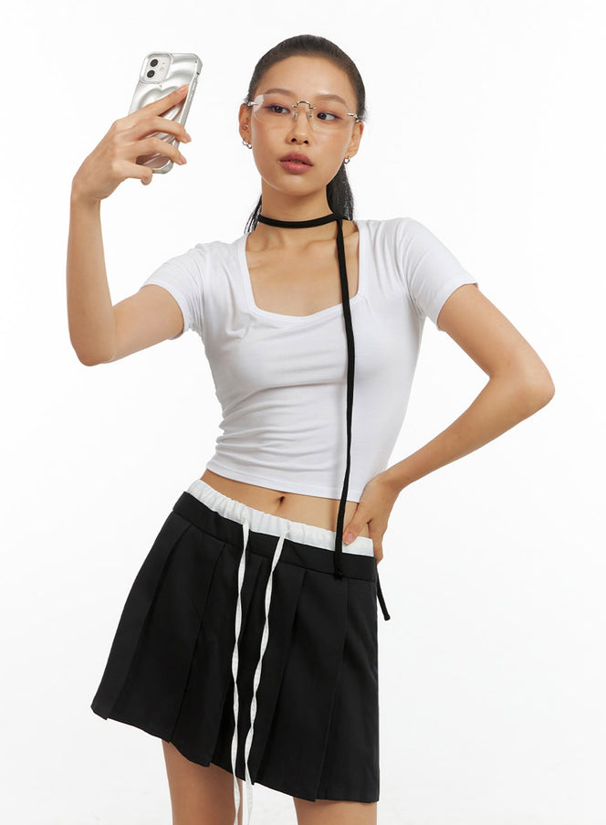 basic-square-neck-crop-top-ig405 / White