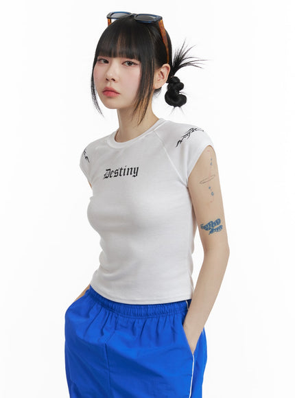 destiny-cropped-tee-om426 / White