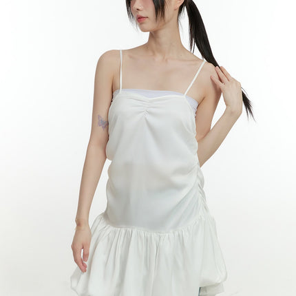 sweetheart-bubble-mini-dress-cg413 / White