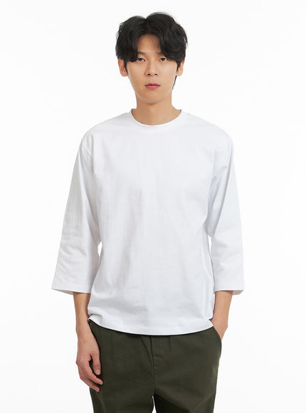 mens-cotton-classic-round-neck-t-shirt-ia401 / White