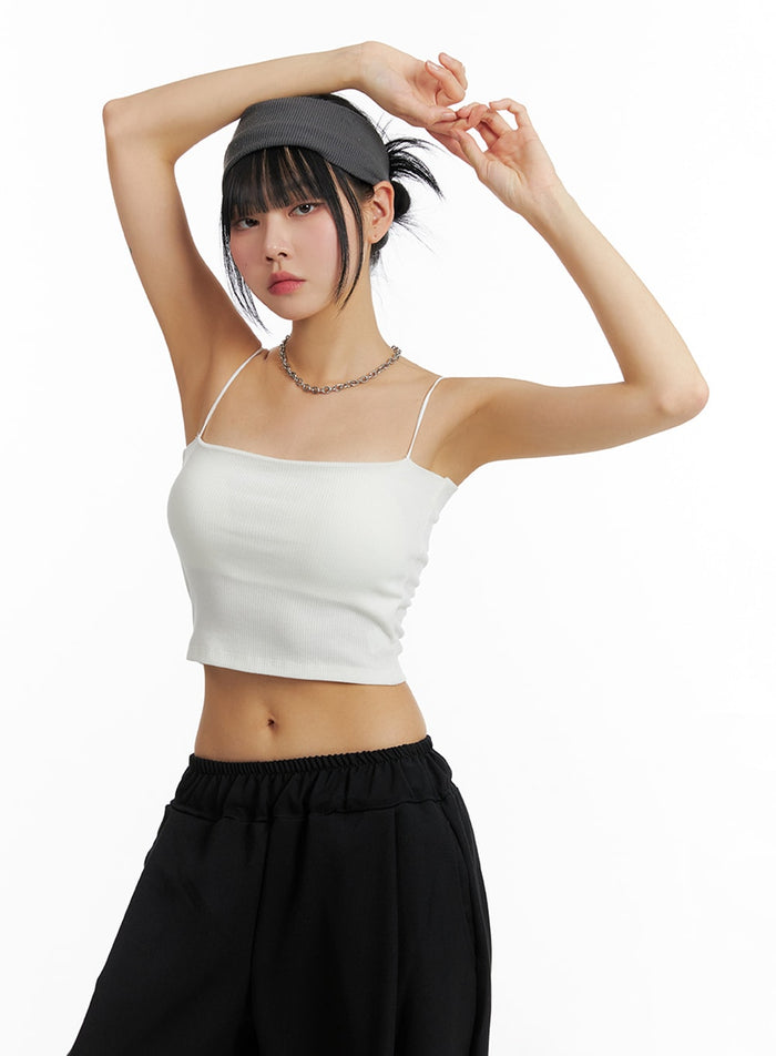 basic-cropped-cami-top-if402 / White
