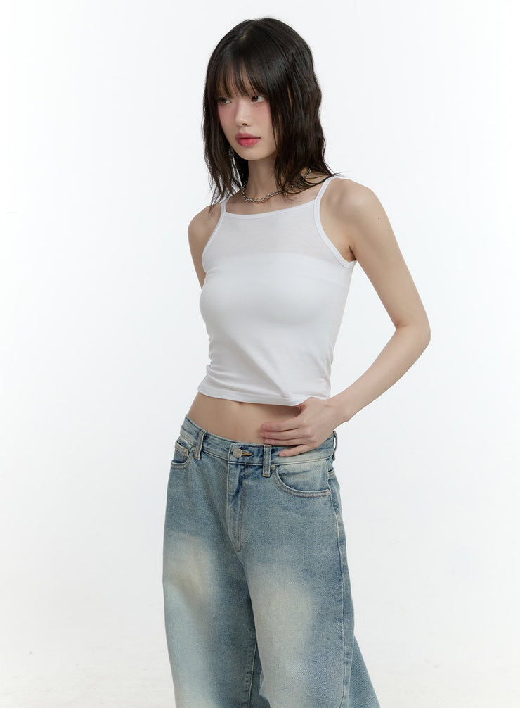 essential-crop-cami-top-cf506 / White