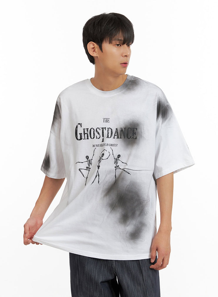 mens-oversized-graphic-t-shirt-iu419 / White