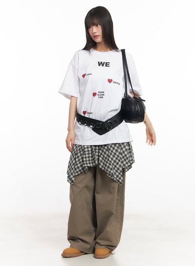 oversized-graphic-t-shirt-ca523 / White