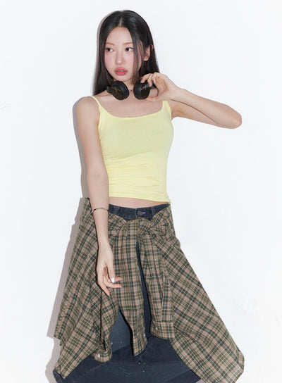 essential-cami-crop-top-im525 / Yellow