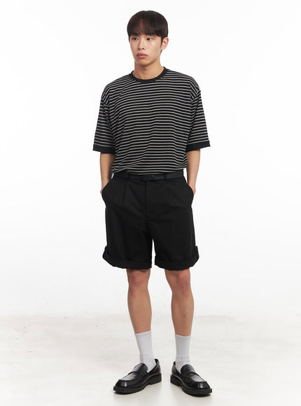 mens-roll-up-cotton-shorts-black-ia518
