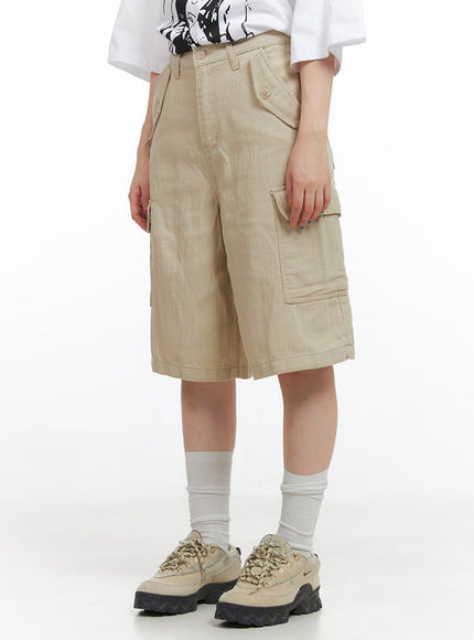 cargo-midi-pants-cg408 / Beige