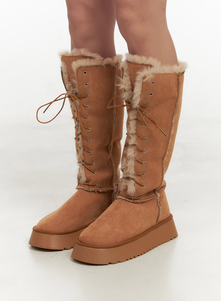 slouchy-knee-high-boots-cn428 / Beige