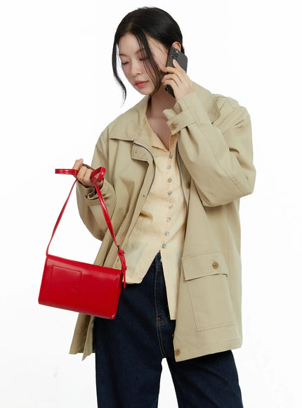 relaxed-fit-cotton-jacket-f502 / Beige