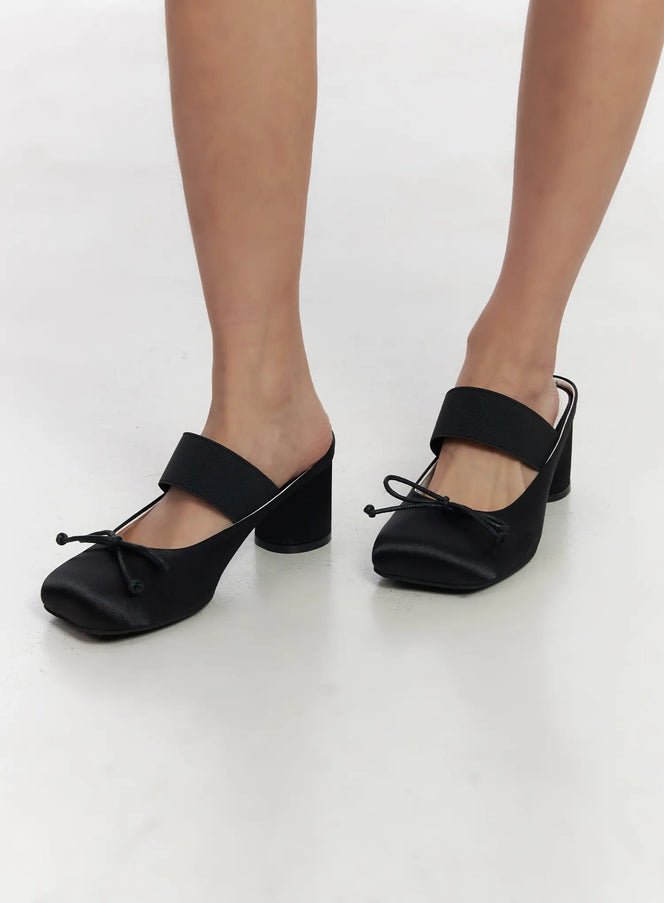 black-ribbon-sandals-cm525 / Black