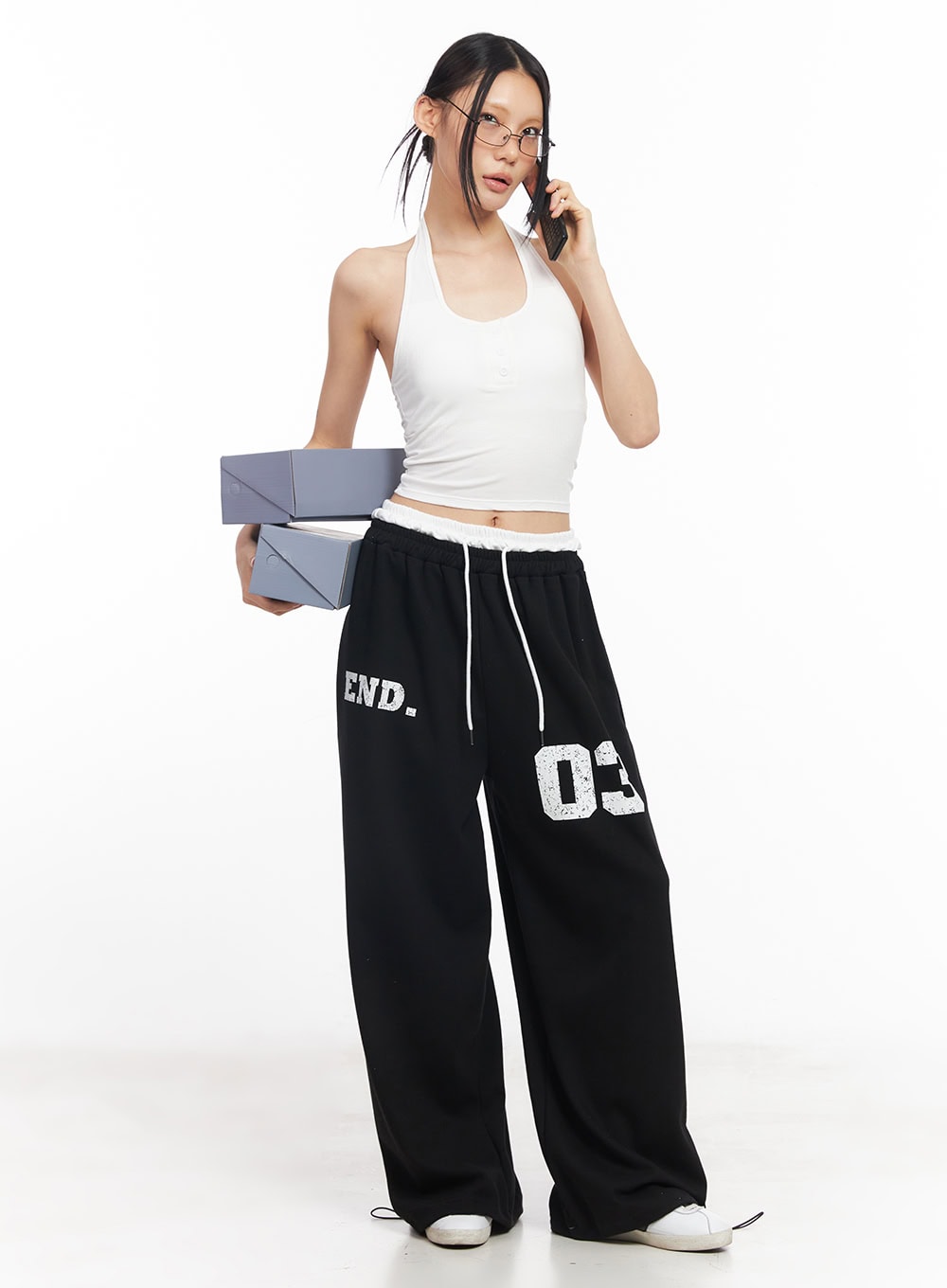 Linen Wide-Leg Pants CL524 - Casual style | LEWKIN – LEWKIN