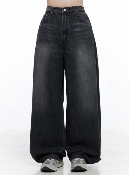 noor-wide-leg-jeans-cs519 / Black