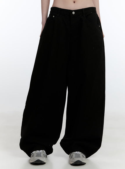 Oversized Comfy Cotton Trousers CJ522