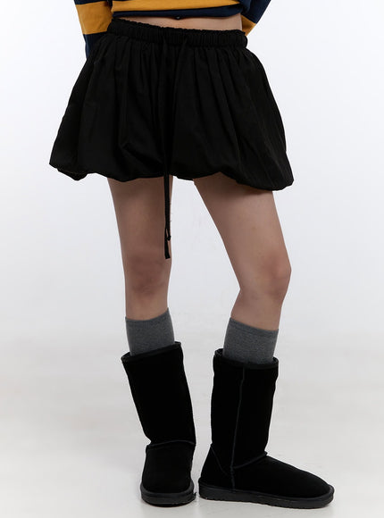 puff-mini-skirt-co422 / Black