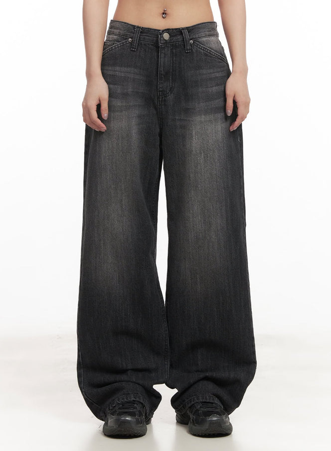 Debby Washed Wide-Leg Jeans CM505