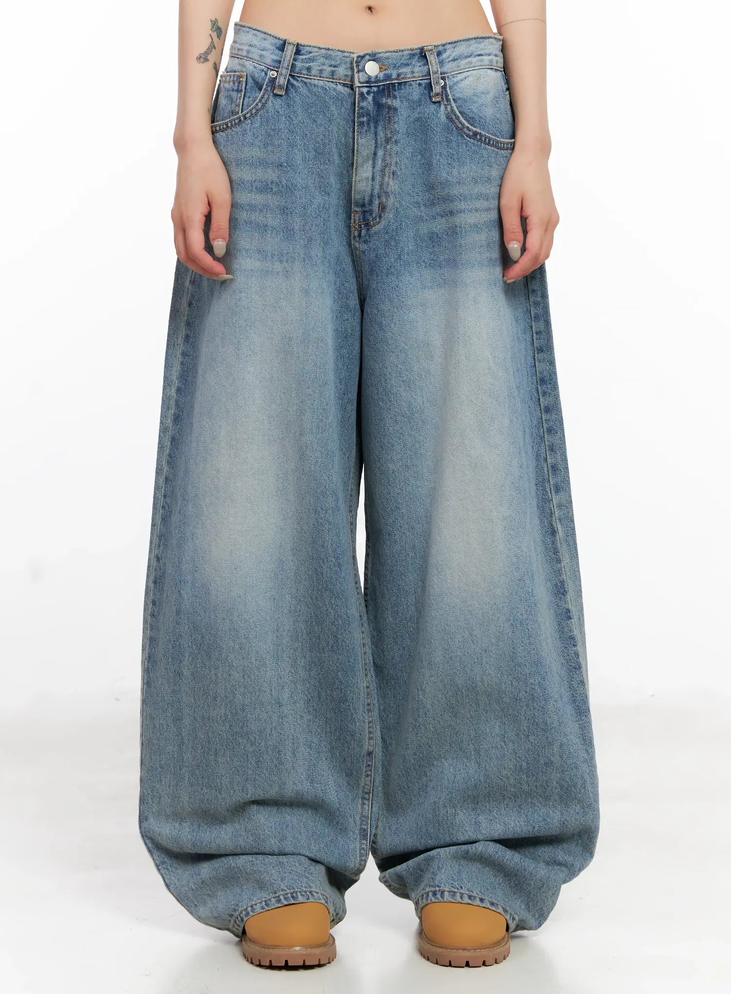 ◆INSTANTFUNK◆ Vintage Washed Bootcut Pants Blue IA11FDT101 Sites-Gant-US-Site