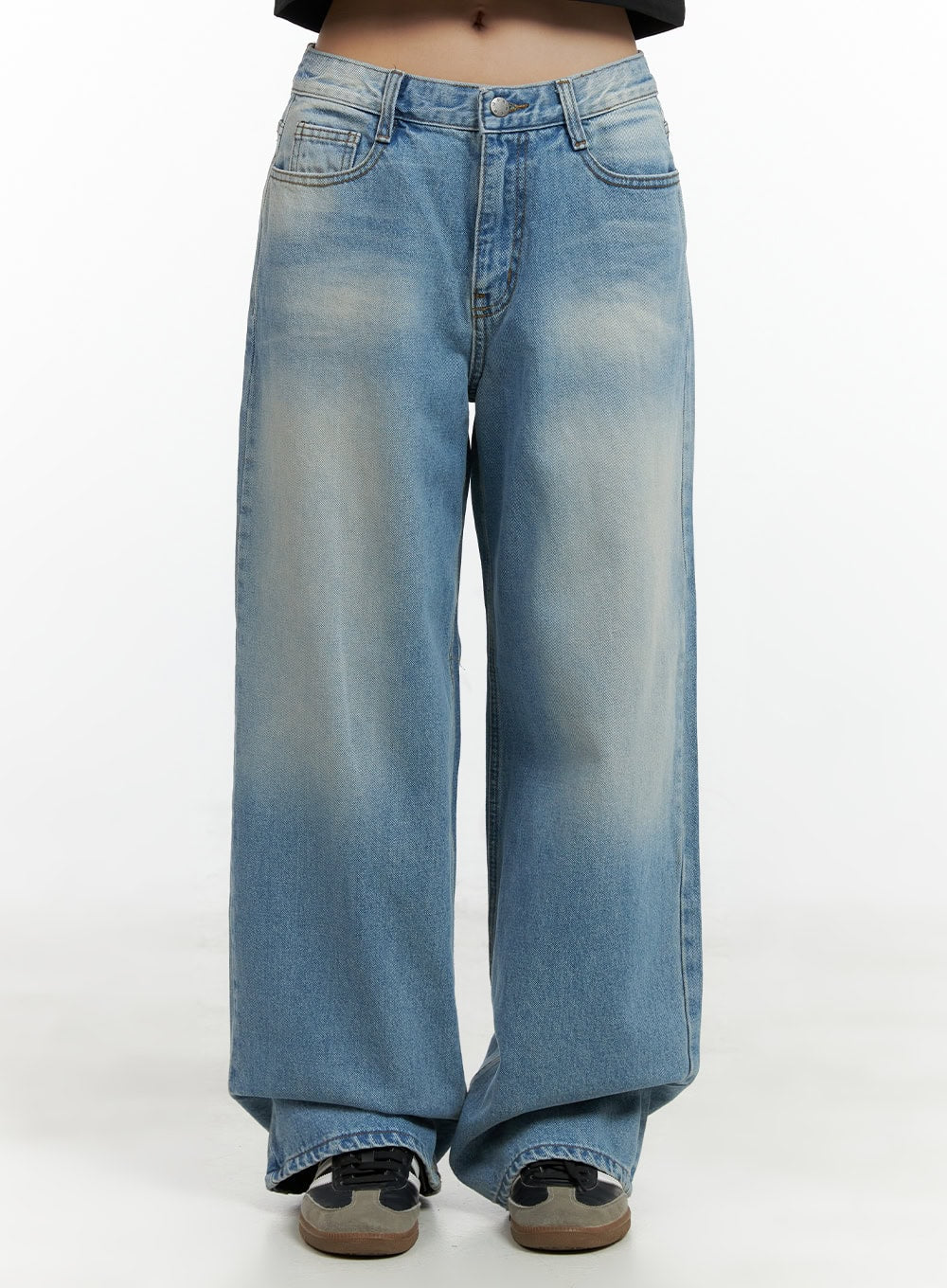 low-waist-baggy-jeans-cl410 / Blue