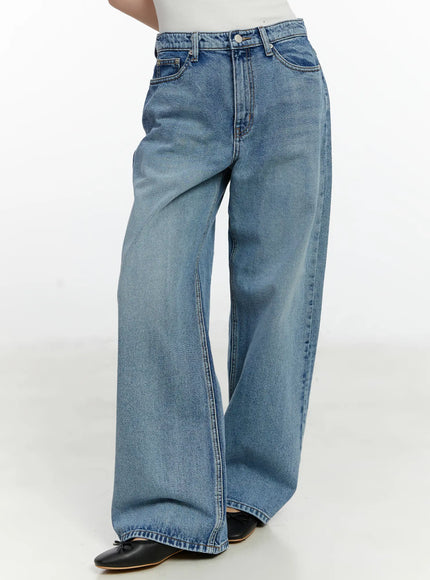 kori-classic-wide-leg-jeans-f502 / Blue