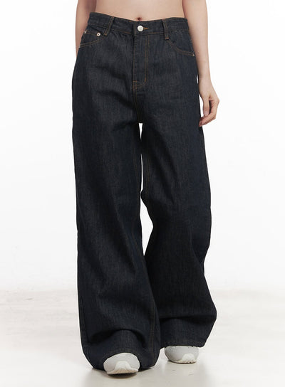 kayli-wide-leg-jeans-cm512 / Dark blue