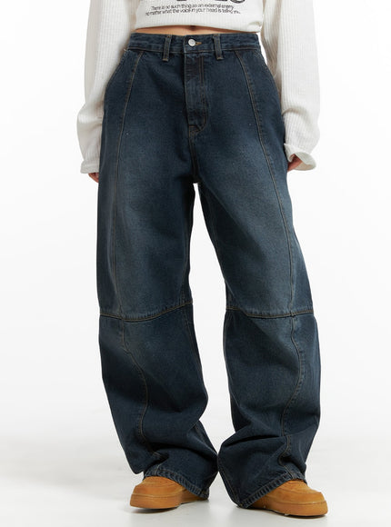 low-rise-baggy-jeans-cm418 / Dark blue