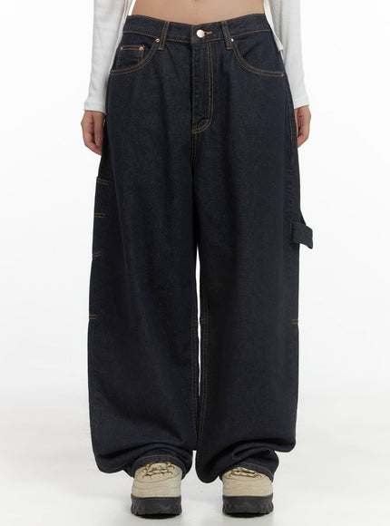 trixie-cargo-baggy-jeans-cs404 / Dark blue
