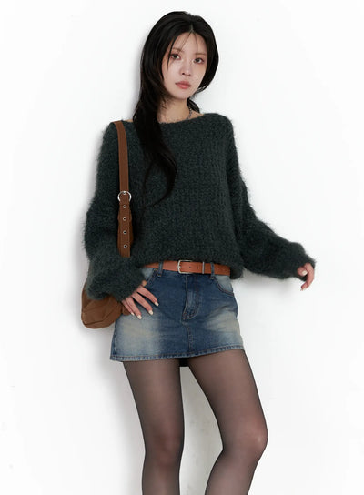 cozy-knit-sweater-cs510 / Dark green