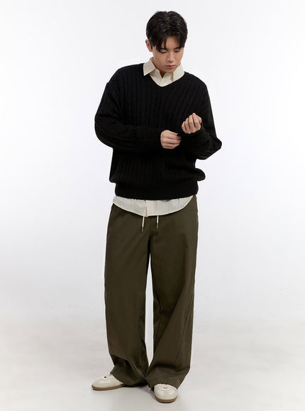 Men's Classic Wide-Fit Slacks Pants IF528