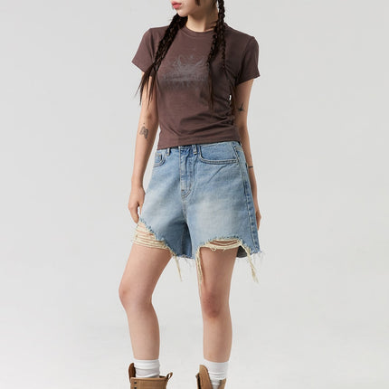 ripped-hem-wide-leg-shorts-cl327