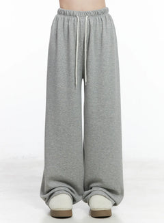 warm-fleece-wide-sweatpants-cn518 / Gray