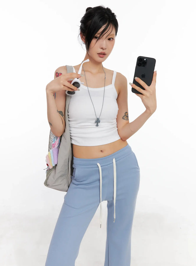 everyday-ribbed-tank-cl525 / Light beige