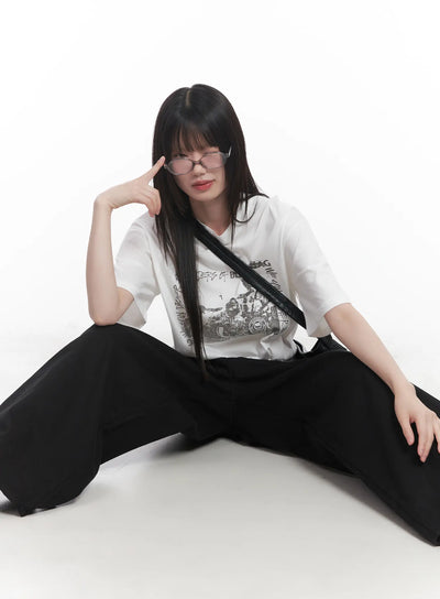 graphic-relaxed-fit-tee-cu519 / White