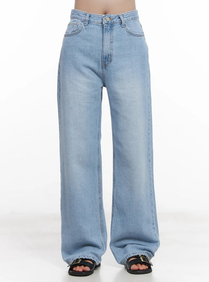 hanni-washed-straight-fit-jeans-cu525 / Light blue