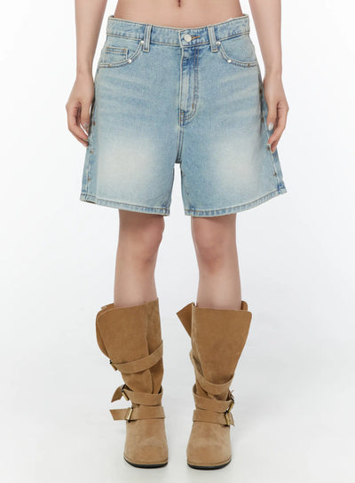 adair-washed-wide-leg-jorts-cy515 / Light blue