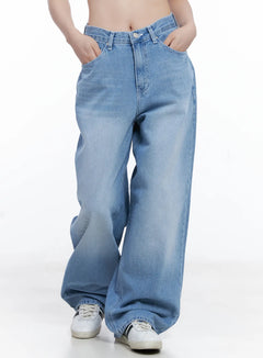 keily-wide-leg-light-wash-jeans-cg529 / Light blue